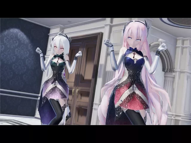 【mmd】弱音ハク、巡音ルカで「girls」 4k